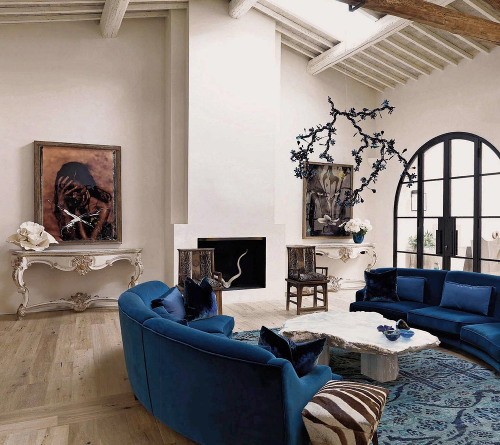 Modern Parisian Apartment Living Room Design