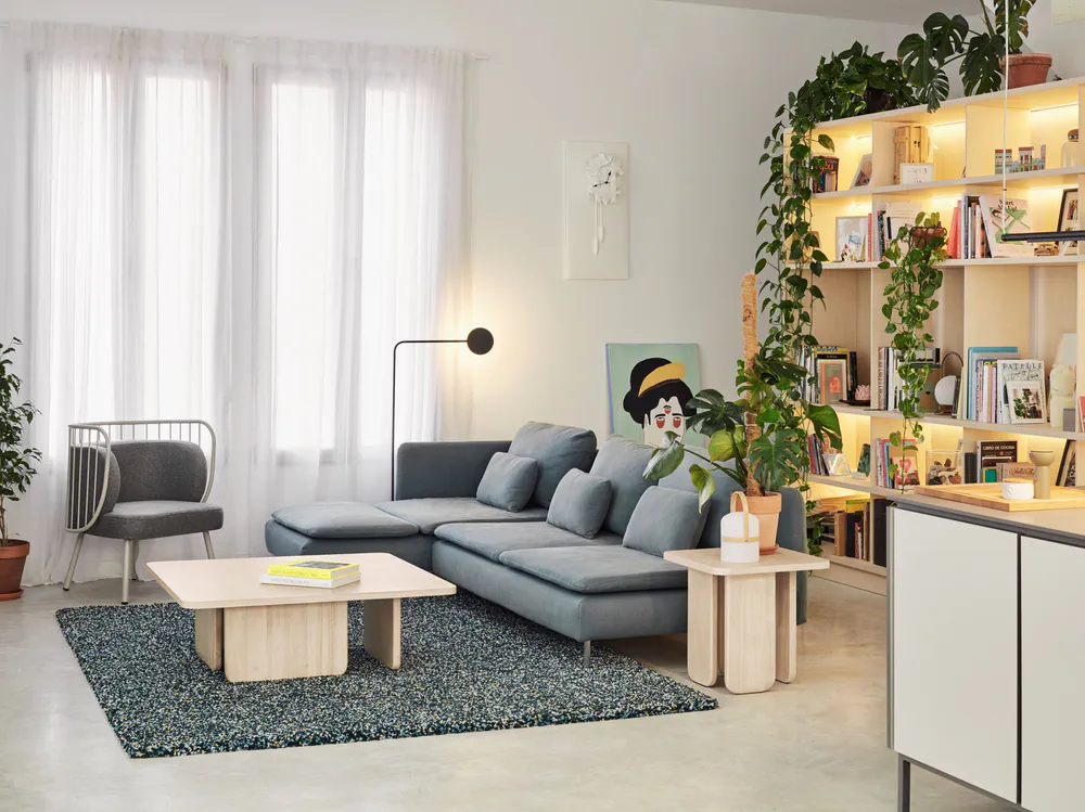 Mid-Century Modern Living Room Design for Historic Property Restoration