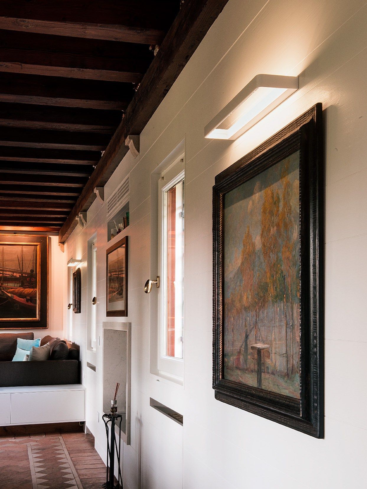 Luxury Mediterranean Showcase Hallway