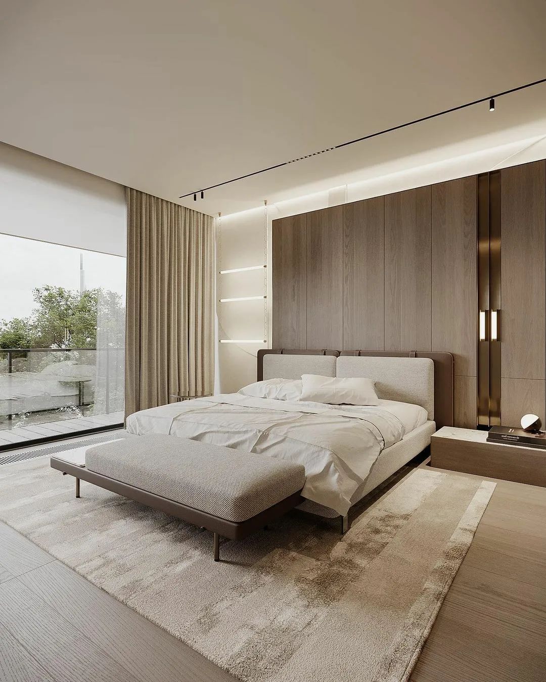 Modern Master Bedroom Design with a Sea View
