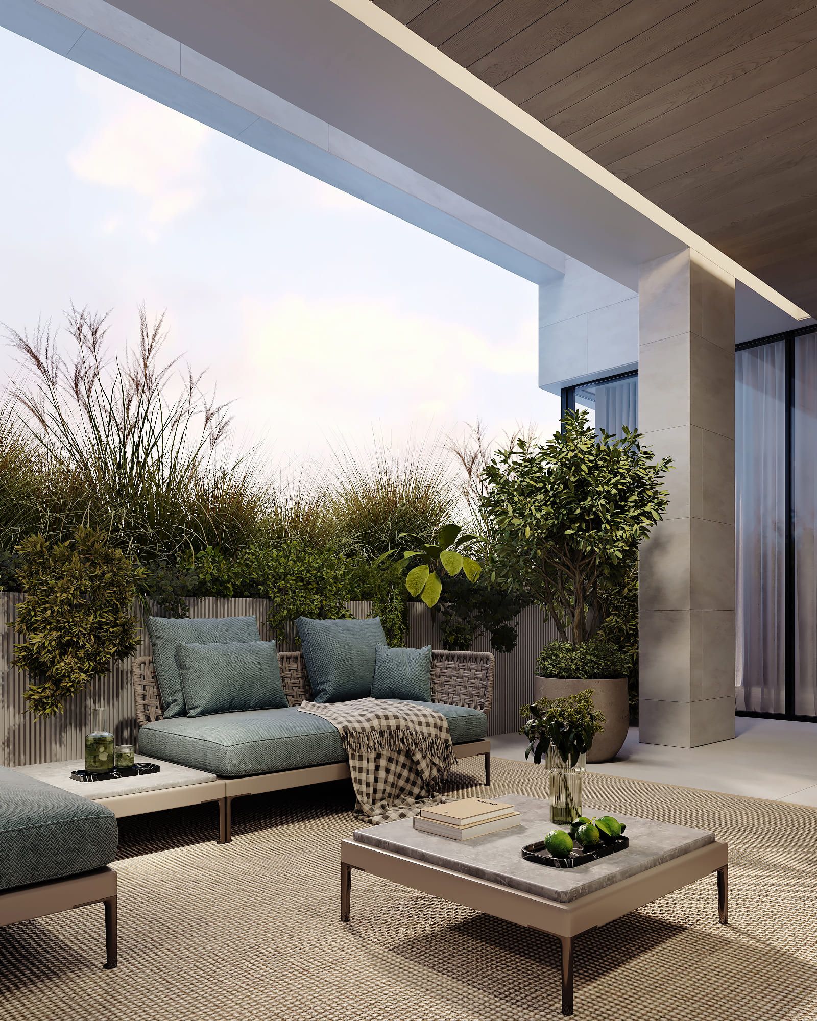 Modern Outdoor Living: Hygge-Inspired Design for a Luxury Duplex