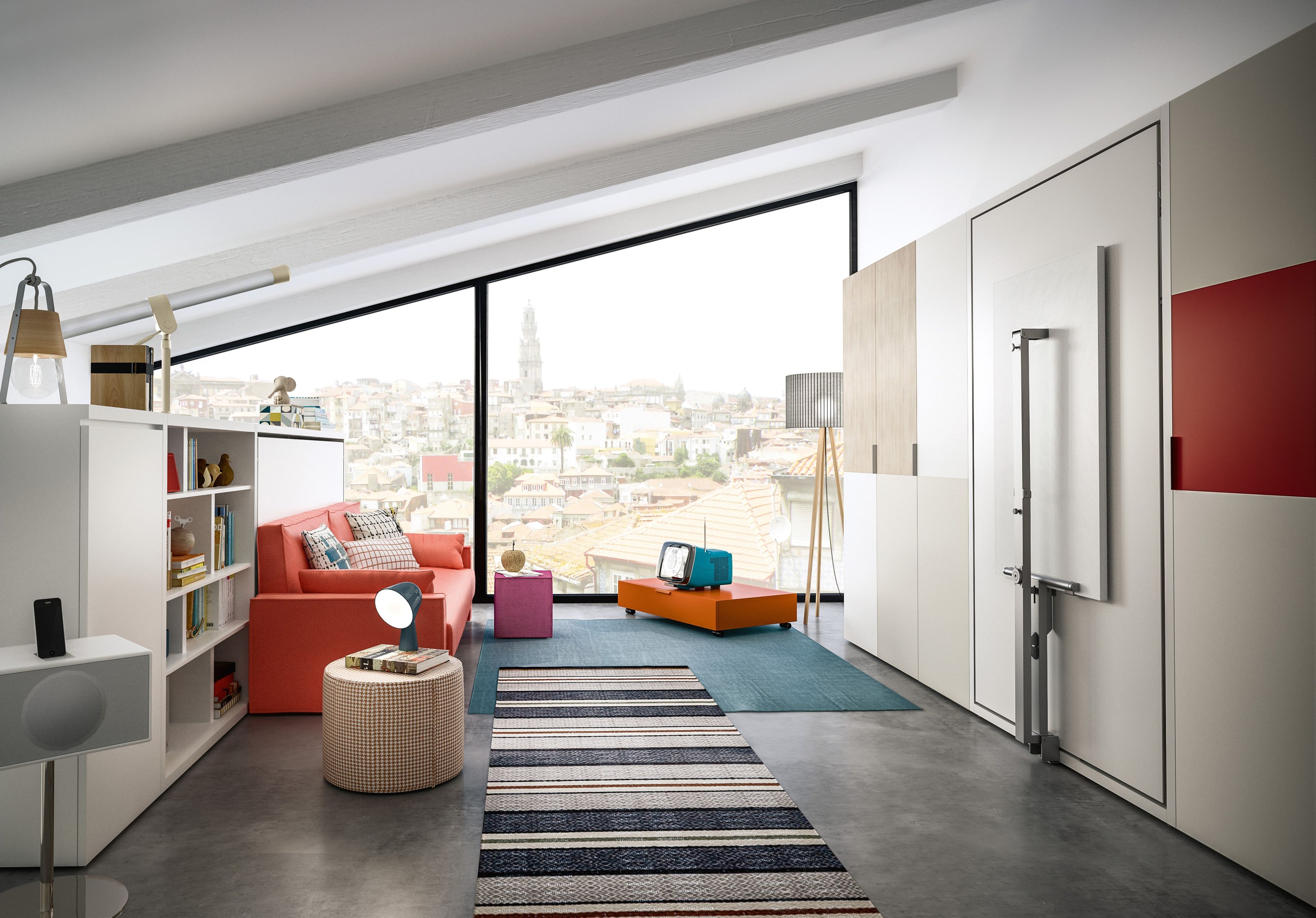 Modern Art Deco Revival Living Room Design